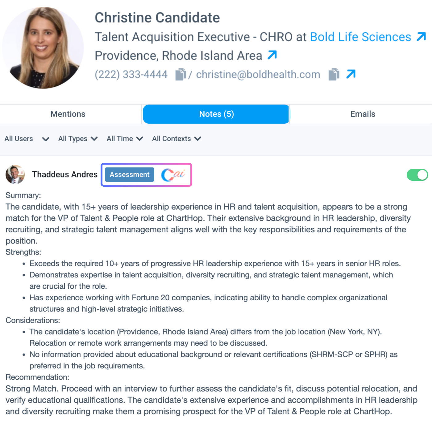 A.I Features Page Product Shots 11Assess Note