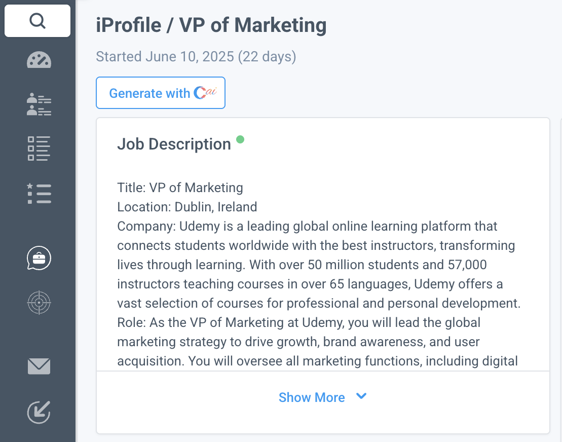 CAI Job Description