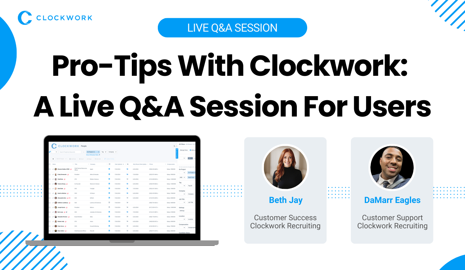 Pro Tips Live Q&A Card General