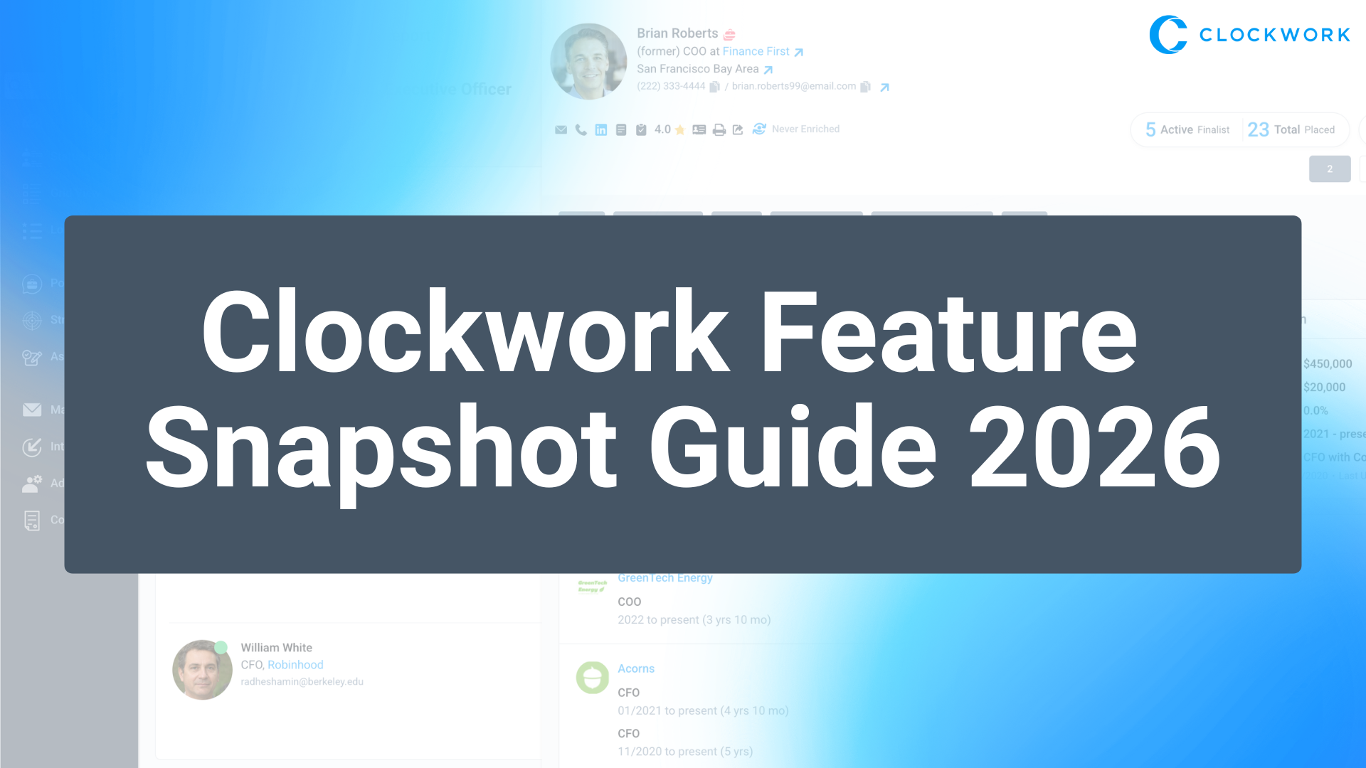 V2 Clockwork Complete Feature Guide